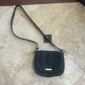 Black Leather Michael Kors Crossbody Bag